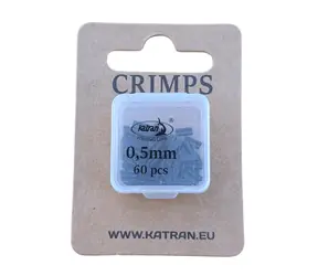 Katran Krimpovací svorky Crimps 0,50mm 50ks + 10ks zdarma
