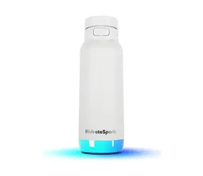 HidrateSpark PRO 2 Chytrá lahev s brčkem 950 ml bílá