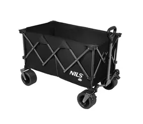NILS Camp NC2604 XXL černý / Kempingový vozík / 180 l / nosnost: 100 kg