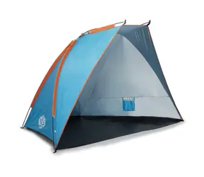 NILS Camp NC8030 modrý-oranžový / Plážový stan / 260 x 120 x 120 cm 