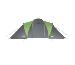 NILS Camp NC6031 Highland zelený / Rodinný stan / pro 6 osob / 180+210+180 x 210 x 200 cm / vodní sloupec: 4000mm