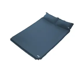 NILS CAMP NC4060 šedá / Samonafukovací dvouosobová karimatka / 186 x 130 x 3 cm