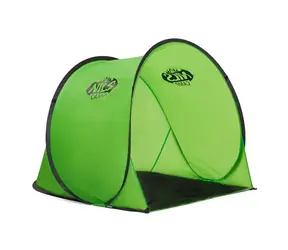 NILS Camp NC3173 zelený / Samorozkládací plážový stan / 110 x 140 x 110 cm / Vodní sloupec: 1000 mm
