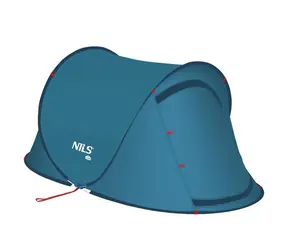 NILS Camp NC3743 modrý / Samorozkládací plážový stan / 120 x 220 x 95 cm