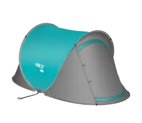 NILS Camp NC3743 tyrkysový / Samorozkládací plážový stan / 120 x 220 x 95 cm