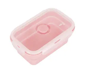 NILS Camp NC4105 500ml růžový / Skládací svačinový box 