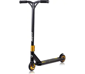 LIONELO Koloběžka Whizz Black Carbon Yellow / Nosnost 100 kg