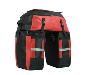 Rhinowalk E20665BR Brašna 3v1 na kolo na zadní nosič 75L červená
