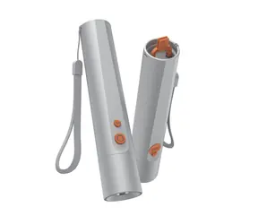 Hama FL350-C LED svítilna stříbrná / nabíjecí / hliníková / 350 lm / 100 m / 4 režimy+SOS / rozptylovač / poutko
