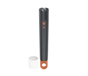 Hama FLX1000 LED svítilna šedá / hliníková / 1000 lm / 270 m / 4 režimy+SOS / IP44 / zoom / karabinka / baterie