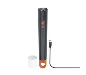Hama FLX1200-C LED svítilna šedá / nabíjecí / hliníková / 1200 lm / 300 m / 4 režimy+SOS / IP44 / zoom / karabinka