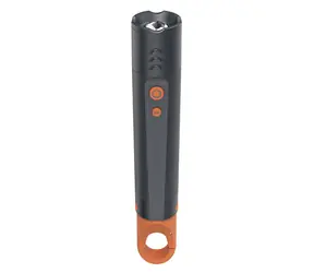 Hama FLX350 LED svítilna na baterie s karabinou šedá / hliníková / 350 lm / 230 m / 4 režimy+SOS / IP44 / zoom