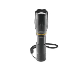 Hama W200 LED svítilna / hliníková / 200 lm / 180 m / 3 režimy / zoom / COB / poutko / baterie