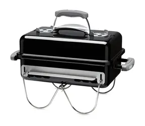 Weber 1131004 / Přenosný gril na dřevo a uhlí Go-Anywhere černá