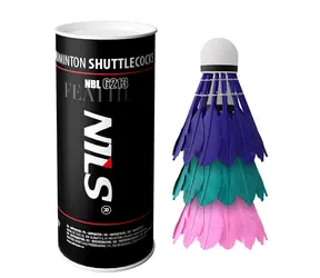 NILS NBL6213 Badmintonové míčky z peří multicolor 3 ks