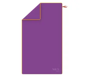 NILS aqua NAR12 Ručník z mikrovlákna fialový/oranžový