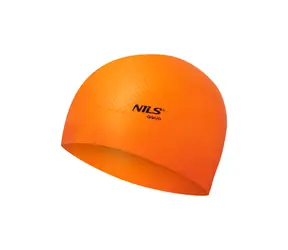 NILS Aqua NQC Dots Silikonová čepice oranžová