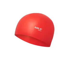 NILS Aqua NQC RD01 Silikonová čepice červená