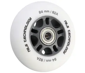NILS Extreme PU 84x24 82A Matná kolečka s ložisky ABEC 9 bílá 4 ks