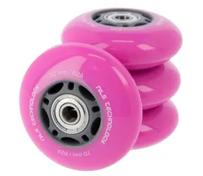 NILS Extreme PU 70x24mm ABEC 7 PU kolečka s ložisky růžové