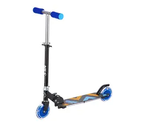 NILS Extreme HD025 LED Skládací koloběžka modrá
