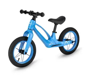 NILS Fun RB901 Dětské odrážedlo s 12" pumpovanými koly a LED modré