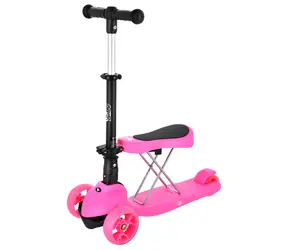 NILS Fun HLB12 2v1 Dětská koloběžka růžová