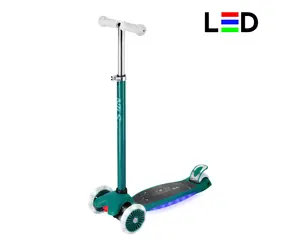 NILS Fun HLB1310 Dětská tříkolová koloběžka s LED zelená