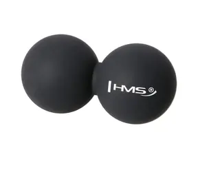 HMS BLC02 Dvojitý masážní míč černý - Lacrosse Ball