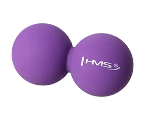HMS BLC02 Dvojitý masážní míč fialový - Lacrosse Ball