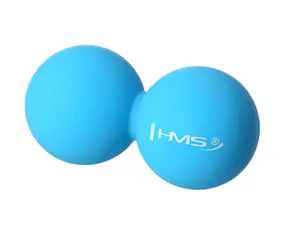 HMS BLC02 Dvojitý masážní míč modrý - Lacrosse Ball