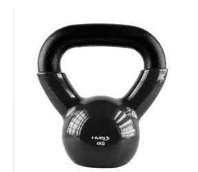 HMS KNV04 Kettlebell pokrytý vinylem 4 kg černý