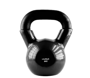 HMS KNV08 Kettlebell pokrytý vinylem 8 kg černý