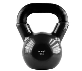 HMS KNV12 Kettlebell pokrytý vinylem 12 kg černý