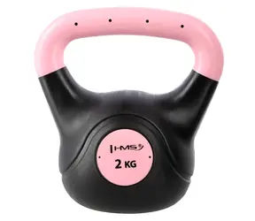 HMS KPC02 Kompozitový kettlebell Vin-Bell 2 kg růžový