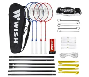 WISH Sada na badminton ALUMTEC 5566 červeno-modrá