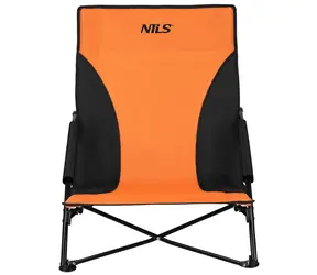 NILS Plážové křeslo  NC3035 oranžovo-černé