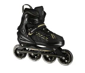 NILS EXTREME NA1128 ČERNO-ZLATÉ VEL.XL(43-45) KOLEČKOVÉ BRUSLE 