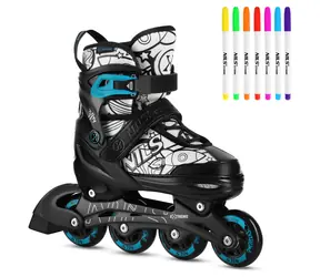 NILS EXTREME NH10907 TINTY ZELENÉ VEL.M(35-38) KOLEČKOVÉ BRUSLE 4V1 