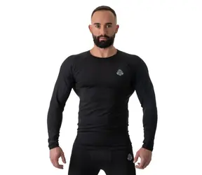 BUSHIDO RSL BLACK VEL.M PÁNSKÉ TRÉNINKOVÉ TRIČKO RASHGUARD DBX 