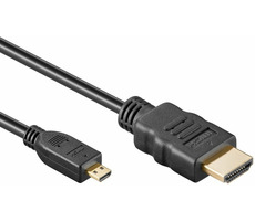 Kabel s Ethernetem, HDMI (M) - microHDMI (M) / 2m / high speed