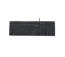 DELL klávenice standard/ Quietkey/ Qwerty/ US/ mezinárodní/ USB/ drátová/ černá
