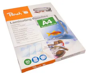 Peach laminovací folie A4 (216x303mm), 80mic, lesklé, 100 ks