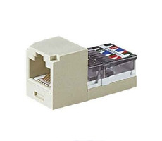 UTP modul RJ45 MiniJack kat.5E/ bílý