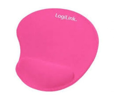 LOGILINK - Gelová podložka pod myš - ergonomická / růžová