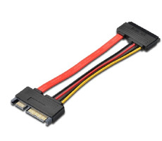 PremiumCord Prodlužka k HDD SATA 22pin, data + napájení, M/F, 15cm
