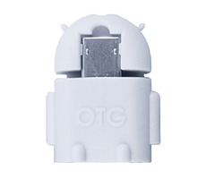 Aligator OTG redukce microUSB na USB / bílá