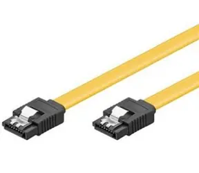 PremiumCord SATA 3.0 datový kabel / Kovová západka / 0.3m