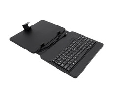 AIREN AiTab Leather Case 2 kožené pouzdro pro 8" tablet černá / s USB klávesnicí / CZ / SK