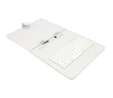 AIREN AiTab Leather Case 3 kožené pouzdro pro 9.7" tablet bílá / s USB klávesnicí / CZ / SK